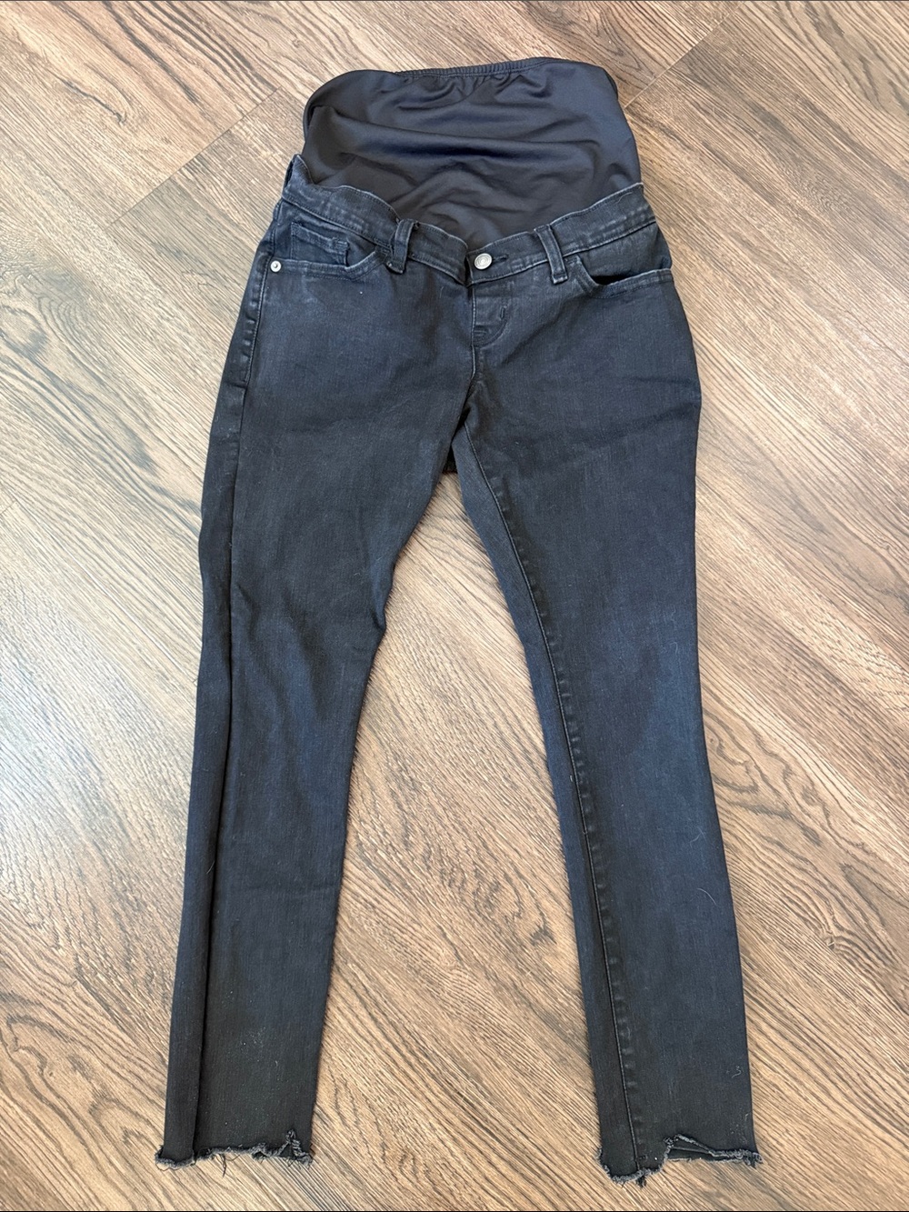 Abercrombie & Fitch Black Maternity Jeggings with Stretch Panel